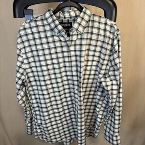 Bonobos Men's Shirt Large Short Plaid Standard Fit Long Sleeve Button Up Stretch